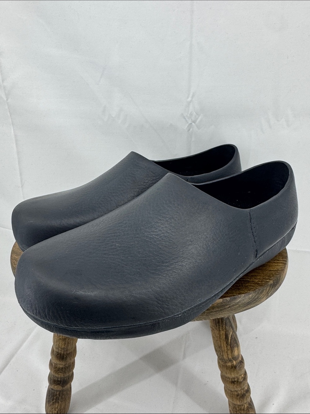 Ana-Tech Mens Navy Rubber Slip-On Comfort Work Clogs, sz 43